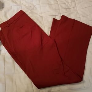 Limited Red Wideleg Trouser